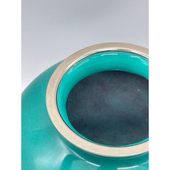 Cloisonne Vase Vintage Japanese Jade - Picture 7 of 9
